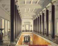 Hau Edward Petrovich Interiors of the New Hermitage. The Upper Landing of the Main Staircase - Hermitage